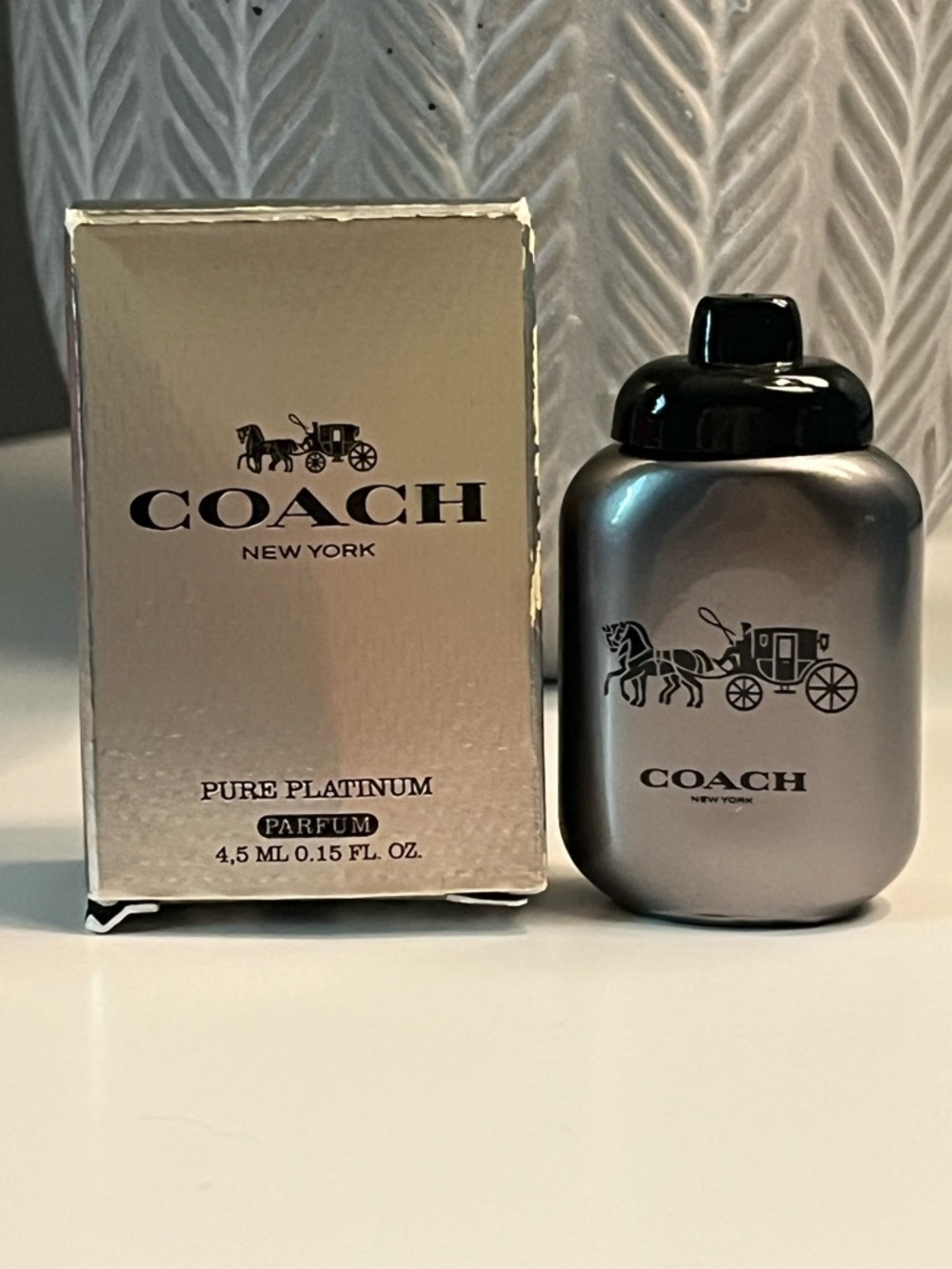 COACH PURE PLATINUM PARFUM MINI-NIB
